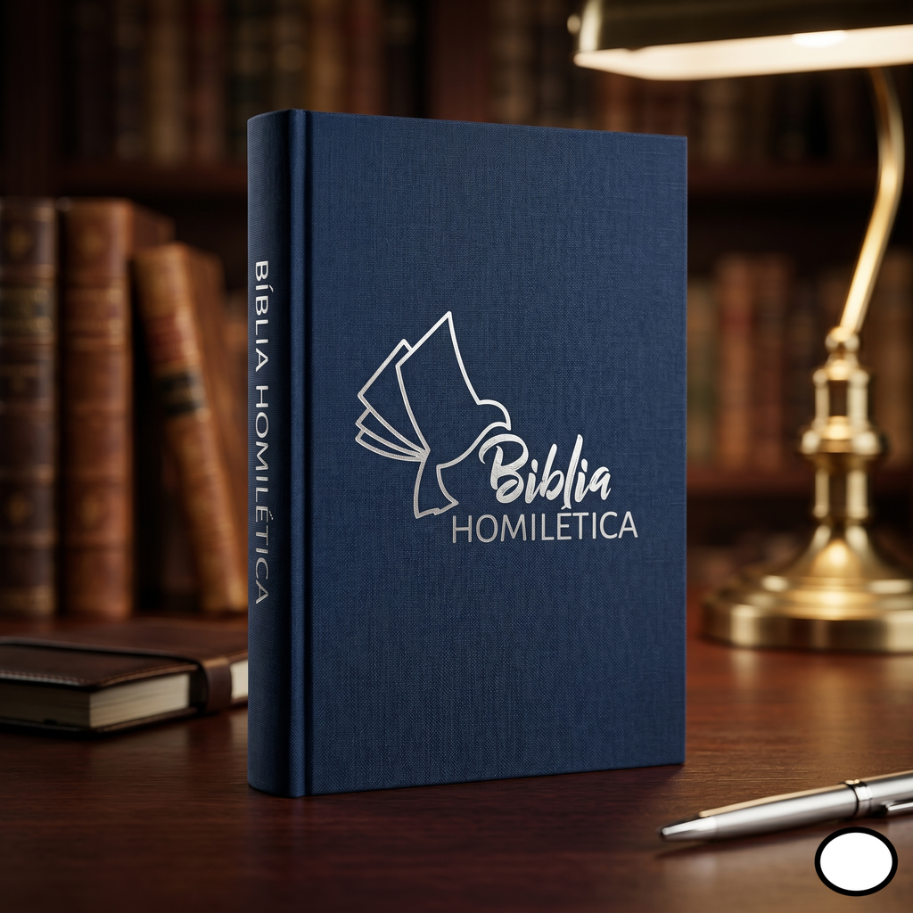 Biblia Homilética® RVR60 Tapa Azul Pasta Dura | Letra Grande para Pastores y Predicadores
