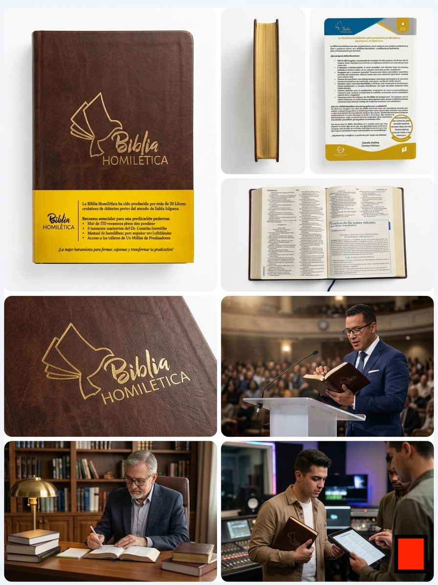 Biblia Homilética RVR60 Letra Grande Premium para Pastores y Predicadores