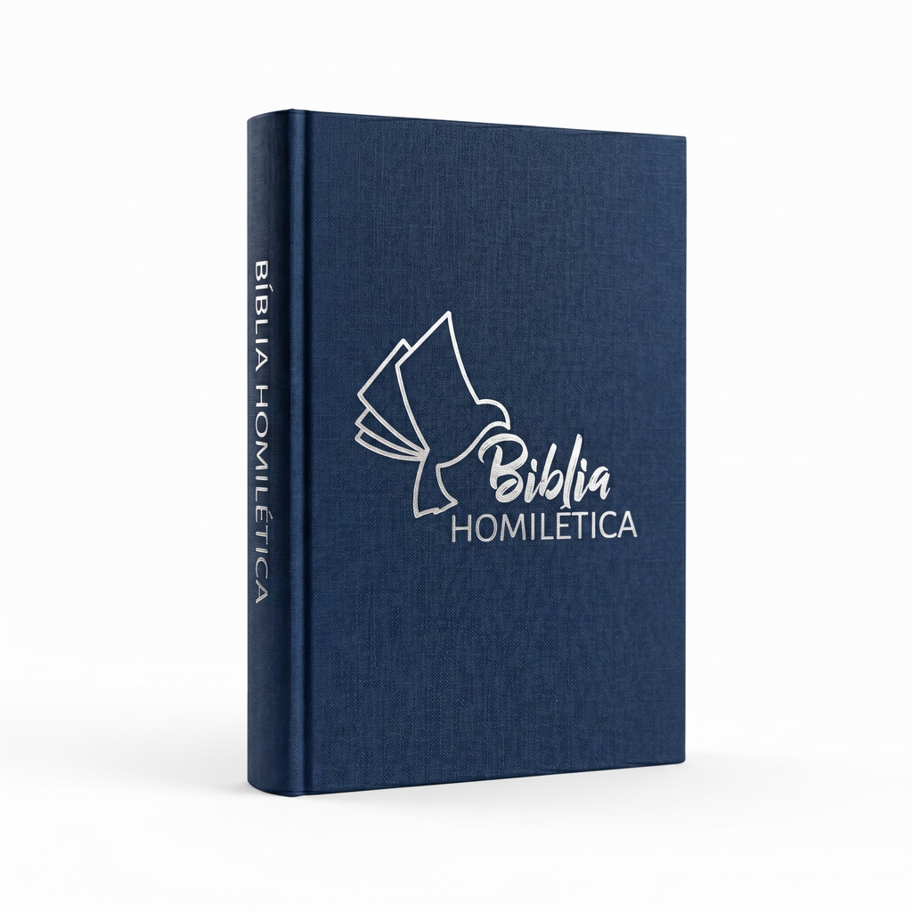 Biblia Homilética® RVR60 Tapa Azul Pasta Dura | Letra Grande para Pastores y Predicadores